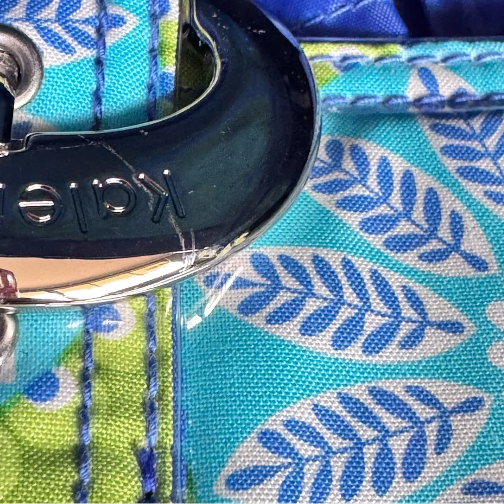 Kalencom New Orleans Paisley Diaper Bag NEW Laminated Fabric Tote Blue‎ Green
